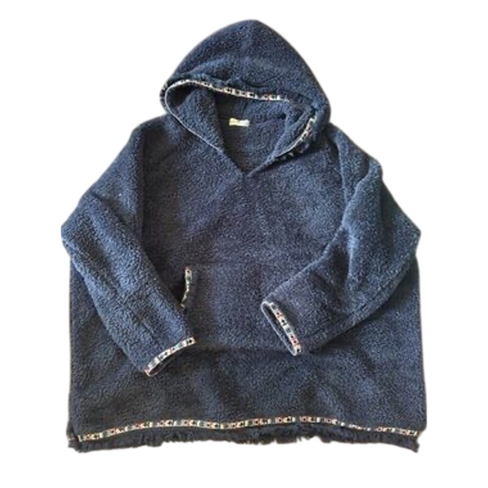 Natural Life Oversized Sherpa Hoodie Pullover ONE Size